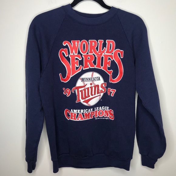 Jerzees Other - Vtg MN Twins 1987 AL Champions Sweatshirt Sz M